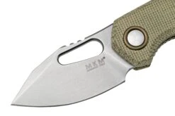 MKM Isonzo FX03M-3GC Clippoint M390, Green Canvas Micarta Navaja, Jesper Voxnaes Design -Tienda De Cuchillos MMK FX03M 3GC 03 mkm