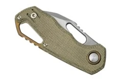 MKM Isonzo FX03M-3GC Clippoint M390, Green Canvas Micarta Navaja, Jesper Voxnaes Design -Tienda De Cuchillos MMK FX03M 3GC 06 mkm