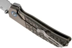 MKM Maximo MM-T Sandblasted Titanium Navaja, Diseño Bob Terzuola -Tienda De Cuchillos MMK MM T 05 mkm knives