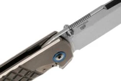 MKM Maximo MM-T Sandblasted Titanium Navaja, Diseño Bob Terzuola -Tienda De Cuchillos MMK MM T 06 mkm knives