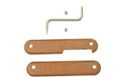 MKM Malga 6 Natural Canvas Micarta Cachas -Tienda De Cuchillos MMK MXMP06 NC 03 mkm