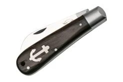 Otter Anchor Knife 172 ML Large Carbon, Smoked Oak, Stainless Anchor, Navaja -Tienda De Cuchillos OR172ML 04 otter