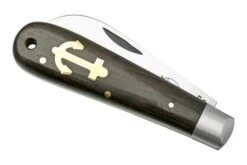Otter Anchor Knife 174 R ML Small Stainless, Grenadilla Brass Anchor, Navaja -Tienda De Cuchillos OR174RML 06 otter