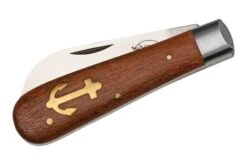 Otter Anchor Knife 173 R Small Stainless, Sapeli, Brass Anchor, Navaja 10 Otter Anchor Knife 173 R Small Stainless, Sapeli, Brass Anchor, Navaja -Tienda De Cuchillos OR174R 04 otter