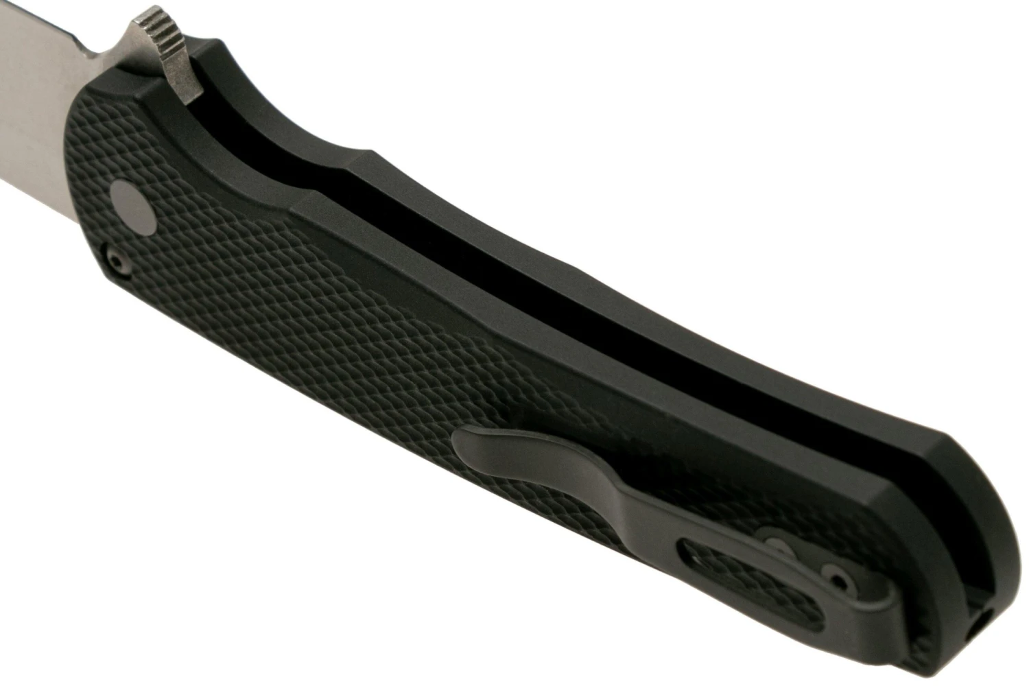 Pro-Tech Malibu 5205 Stonewashed 20CV Reverse Tanto, Black Textured Aluminum, Navaja 5 Pro-Tech Malibu 5205 Stonewashed 20CV Reverse Tanto, Black Textured Aluminum, Navaja - Imagen 5