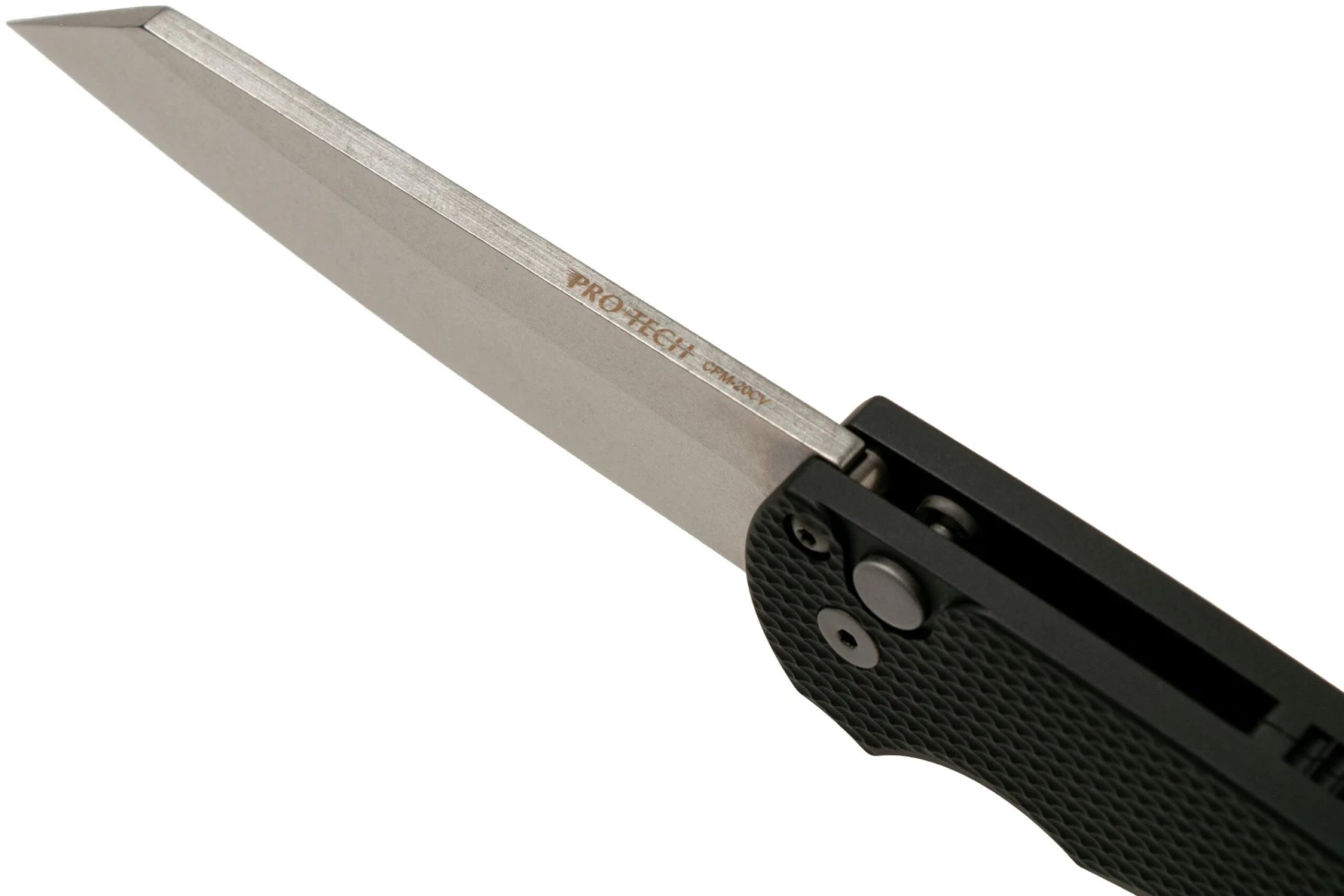 Pro-Tech Malibu 5205 Stonewashed 20CV Reverse Tanto, Black Textured Aluminum, Navaja 9 Pro-Tech Malibu 5205 Stonewashed 20CV Reverse Tanto, Black Textured Aluminum, Navaja - Imagen 9