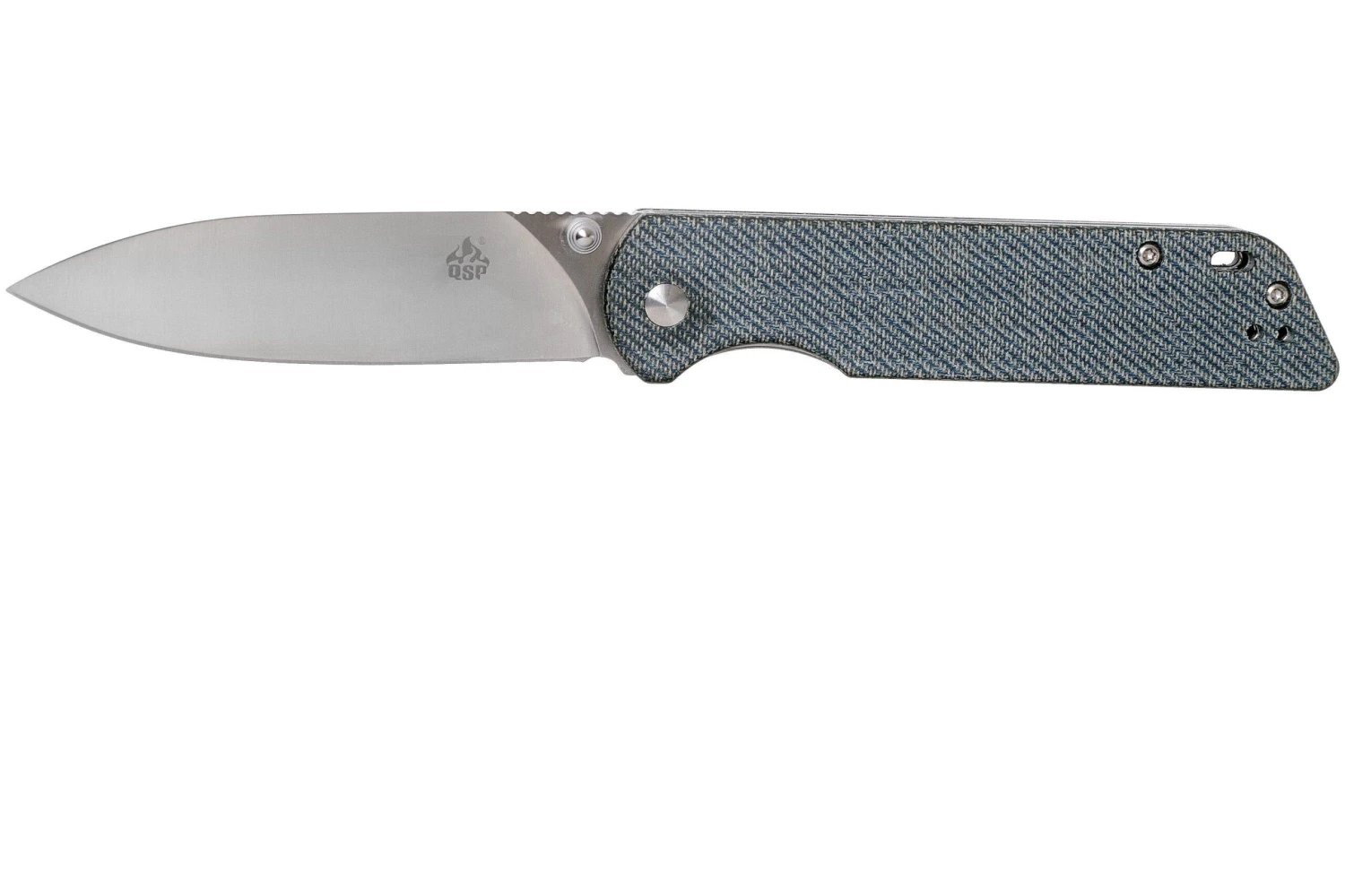 QSP Knife Parrot QS102-F Denim Micarta, Navaja 1 QSP Knife Parrot QS102-F Denim Micarta, Navaja