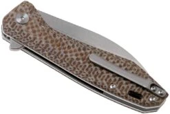 QSP Knife Pelican QS118-A1 Stonewash, Textured Brown Micarta Navaja -Tienda De Cuchillos QS118 A1 04 qsp knife