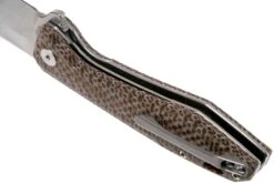 QSP Knife Pelican QS118-A1 Stonewash, Textured Brown Micarta Navaja -Tienda De Cuchillos QS118 A1 05 qsp knife