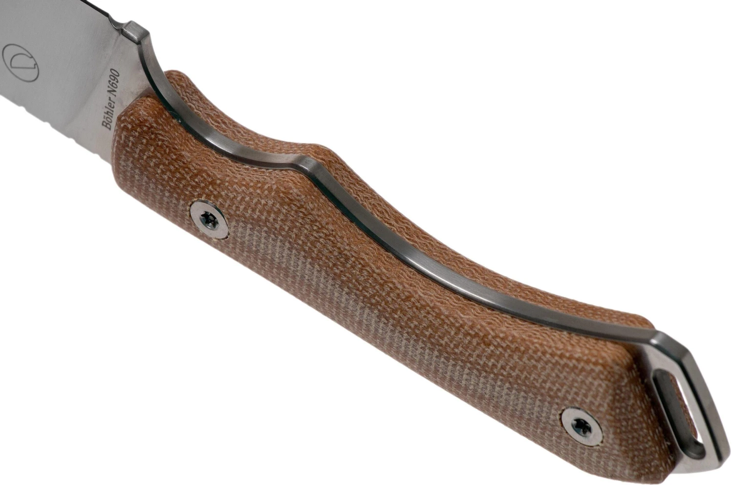 QSP Knife Workaholic QS124-A SK03 Brown Micarta Cuchillo Fijo 4 QSP Knife Workaholic QS124-A SK03 Brown Micarta Cuchillo Fijo - Imagen 4