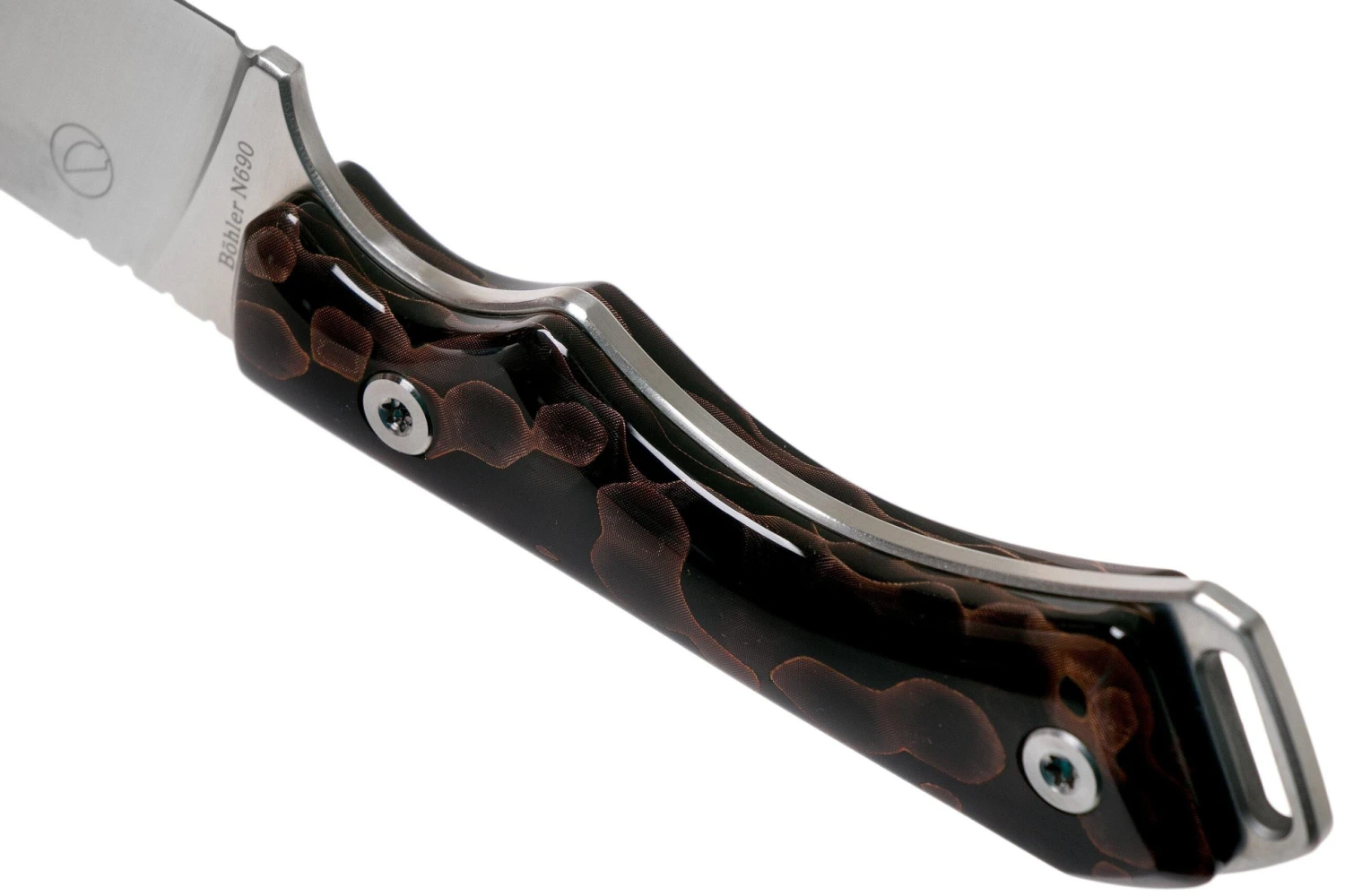 QSP Knife Workaholic QS124-C SK03 Raffir Noble Bronze Moon Cuchillo Fijo 4 QSP Knife Workaholic QS124-C SK03 Raffir Noble Bronze Moon Cuchillo Fijo - Imagen 4