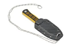 QSP Knife Canary QS141-A1 Stonewashed, Black Yellow G10, Cuchillo De Cuello -Tienda De Cuchillos QS141 A1 06 qsp