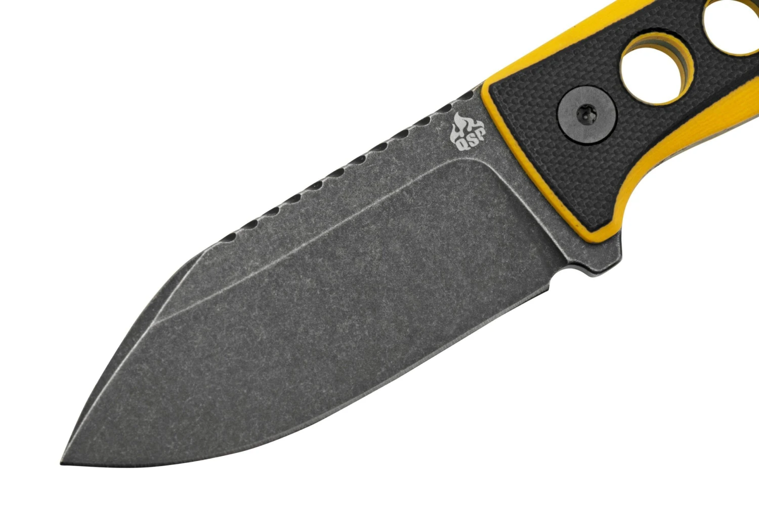 QSP Knife Canary QS141-A2 Blackwashed, Black Yellow G10, Cuchillo De Cuello 3 QSP Knife Canary QS141-A2 Blackwashed, Black Yellow G10, Cuchillo De Cuello - Imagen 3