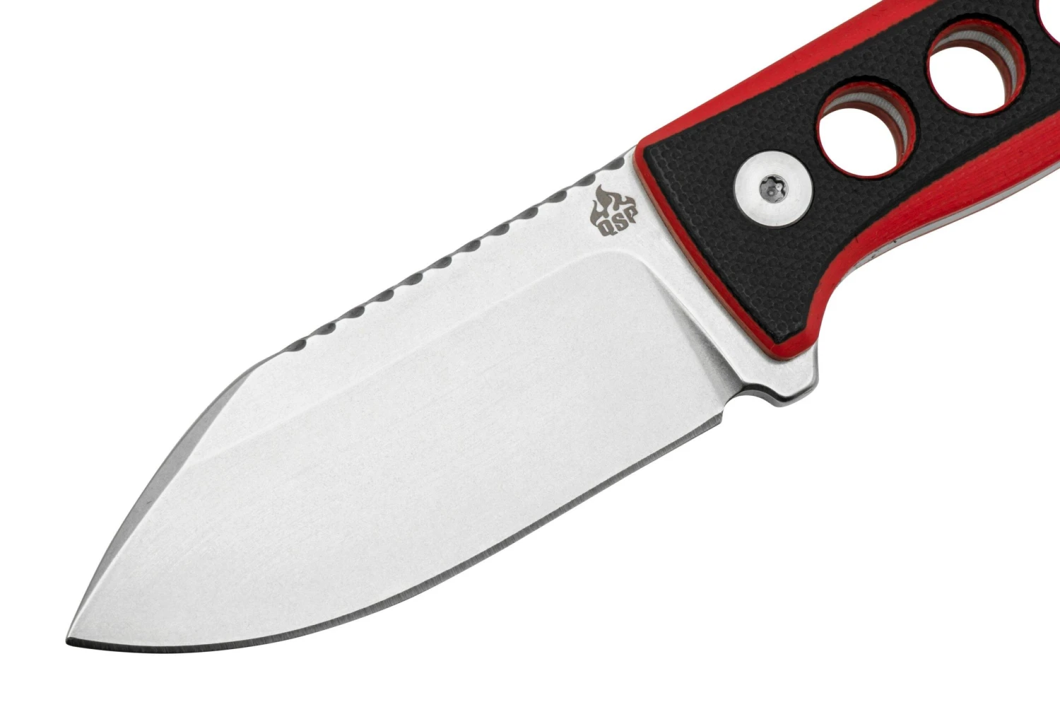QSP Knife Canary QS141-B1 Stonewashed, Black Red G10, Cuchillo De Cuello 3 QSP Knife Canary QS141-B1 Stonewashed, Black Red G10, Cuchillo De Cuello - Imagen 3