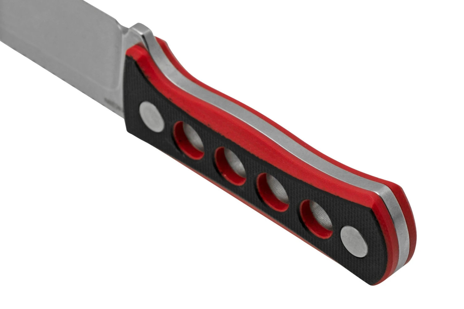 QSP Knife Canary QS141-B1 Stonewashed, Black Red G10, Cuchillo De Cuello 4 QSP Knife Canary QS141-B1 Stonewashed, Black Red G10, Cuchillo De Cuello - Imagen 4