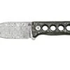QSP Knife Canary QS141-E Damascus, Aluminium Foil Carbon Fibre, Cuchillo De Cuello