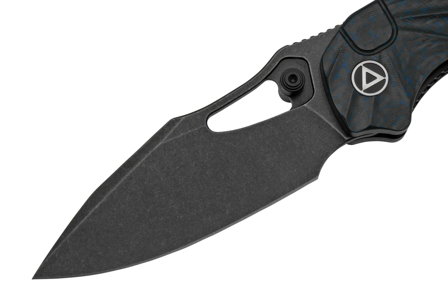 QSP Knife Hornbill QS146-B2 Blue Carbon Fiber, Black Stonewashed, Navaja 3 QSP Knife Hornbill QS146-B2 Blue Carbon Fiber, Black Stonewashed, Navaja - Imagen 3