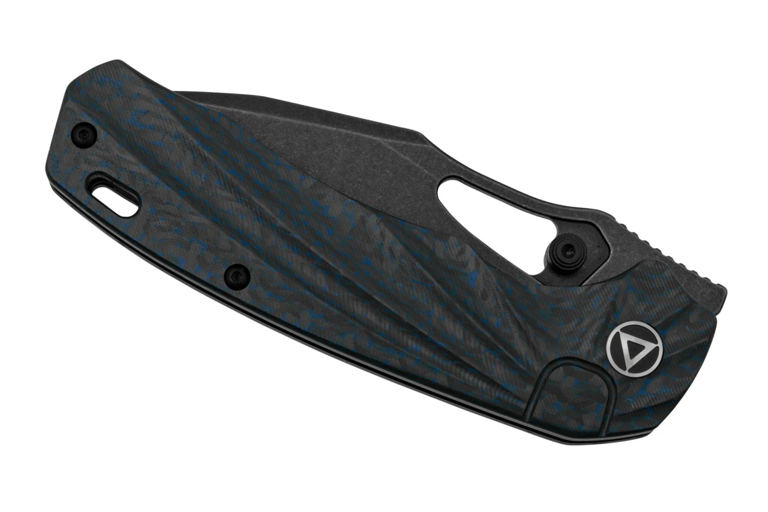 QSP Knife Hornbill QS146-B2 Blue Carbon Fiber, Black Stonewashed, Navaja 6 QSP Knife Hornbill QS146-B2 Blue Carbon Fiber, Black Stonewashed, Navaja - Imagen 6