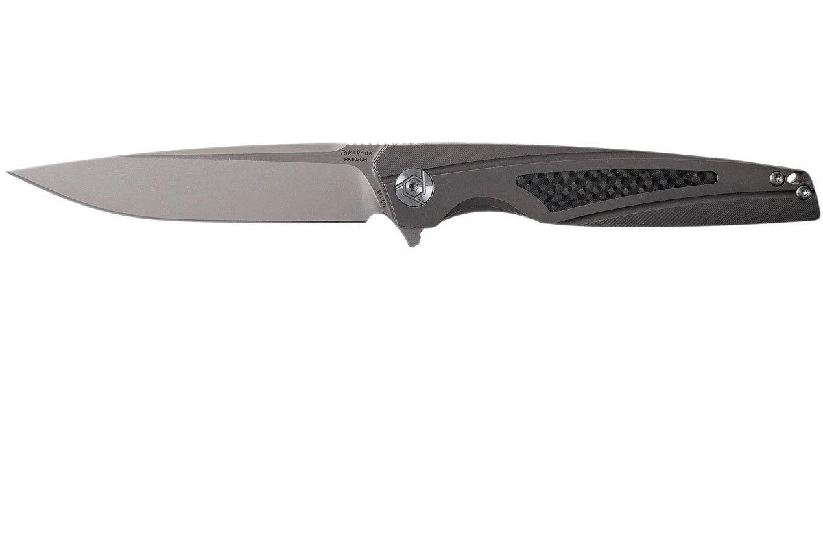 Rike RK803CH-DG Dark Grey, Carbon Fibre Inlay Navaja 1 Rike RK803CH-DG Dark Grey, Carbon Fibre Inlay Navaja