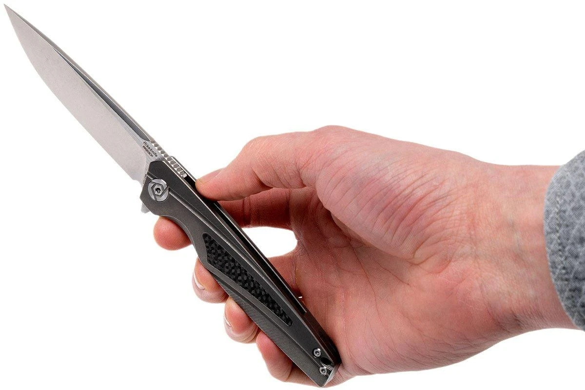 Rike RK803CH-DG Dark Grey, Carbon Fibre Inlay Navaja 8 Rike RK803CH-DG Dark Grey, Carbon Fibre Inlay Navaja - Imagen 8