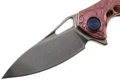 Rike Mini Hummingbird Navaja Damascus, Rosa 12 Rike Mini Hummingbird Navaja Damascus, Rosa -Tienda De Cuchillos RKMINI PK 03 rike knives mini hummingbird rkmini pk 03