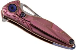 Rike Mini Hummingbird Navaja Damascus, Rosa 13 Rike Mini Hummingbird Navaja Damascus, Rosa -Tienda De Cuchillos RKMINI PK 04 rike knives mini hummingbird rkmini pk 04
