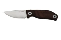 Real Steel CVX-80 Red Micarta 3564 Convex Cuchillo De Bushcraft, Diseño Poltergeist