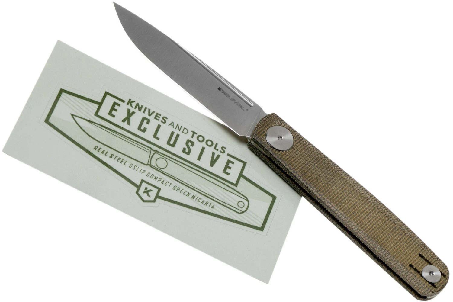 Real Steel Gslip Compact, Green Micarta KATO Exclusive 8 Real Steel Gslip Compact, Green Micarta KATO Exclusive - Imagen 8