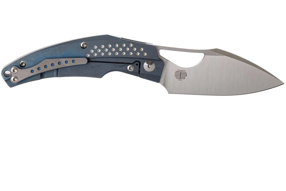 Reate Baby Machine, Blue Handle, Satin RWL34 Blade, Tashi Bharucha Design 2 Reate Baby Machine, Blue Handle, Satin RWL34 Blade, Tashi Bharucha Design - Imagen 2