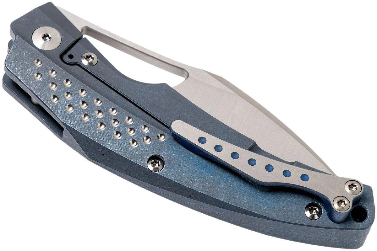 Reate Baby Machine, Blue Handle, Satin RWL34 Blade, Tashi Bharucha Design 4 Reate Baby Machine, Blue Handle, Satin RWL34 Blade, Tashi Bharucha Design - Imagen 4