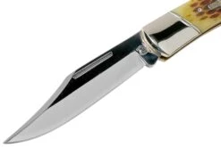 Rough Ryder Folding Hunter Amber Bone RR066 Navaja Lockback -Tienda De Cuchillos RY066 03 rough ryder