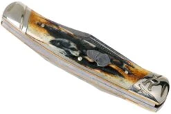 Rough Ryder Small Moose Cinnamon Stag RR2157 Damascus Navaja Slipjoint 7 Rough Ryder Small Moose Cinnamon Stag RR2157 Damascus Navaja Slipjoint -Tienda De Cuchillos RY2157 04 rough ryder