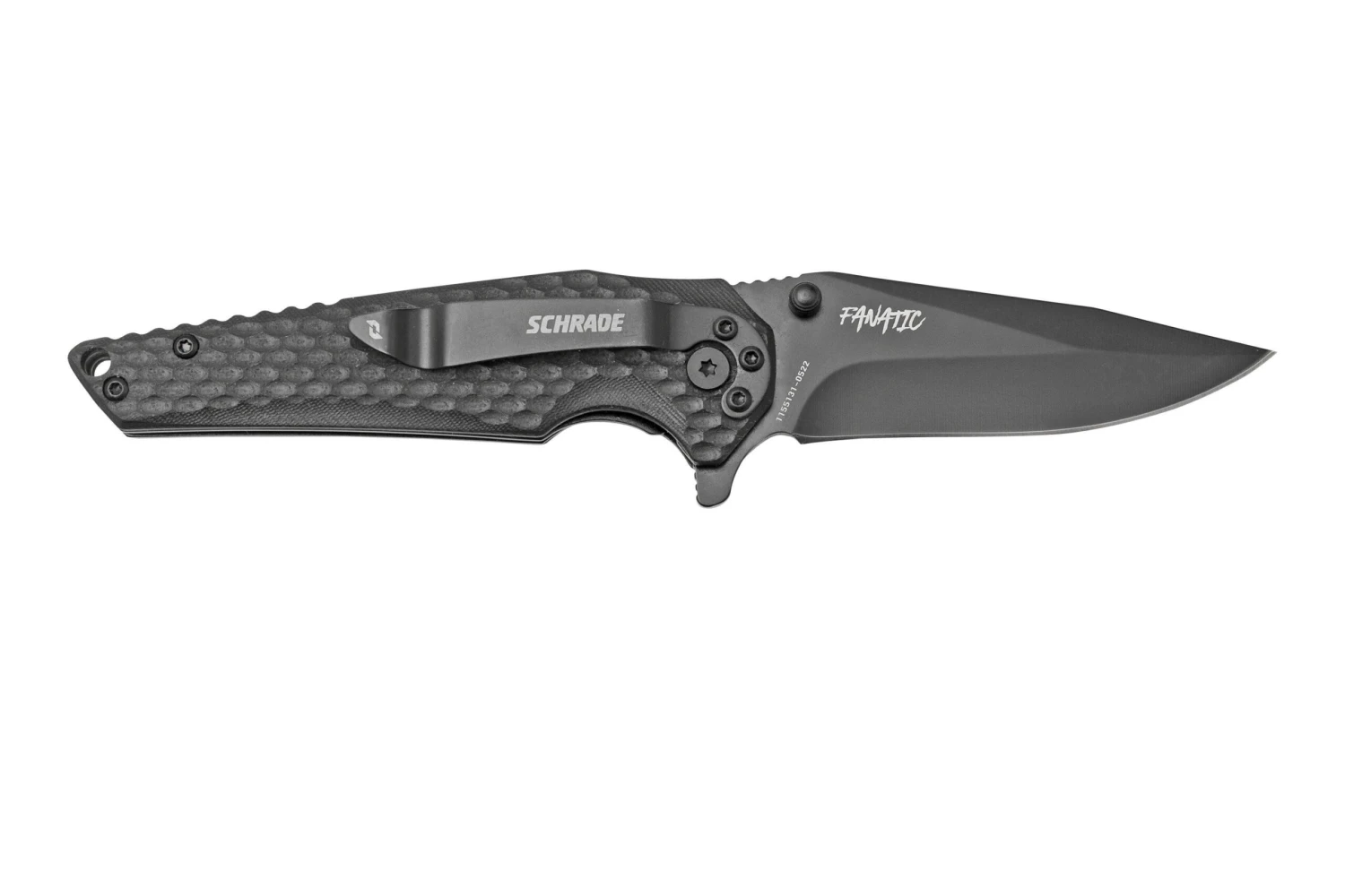 Schrade Fanatic 1182621, Negro G10, Navaja 2 Schrade Fanatic 1182621, Negro G10, Navaja - Imagen 2