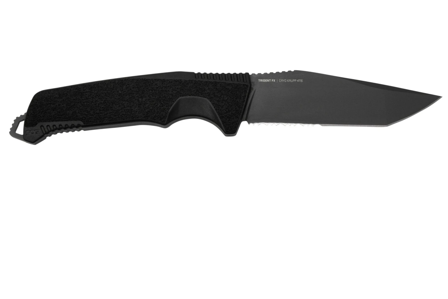 SOG Trident FX 17-12-02-57 Blackout, Partially Serrated, Cuchillo Fijo 2 SOG Trident FX 17-12-02-57 Blackout, Partially Serrated, Cuchillo Fijo - Imagen 2