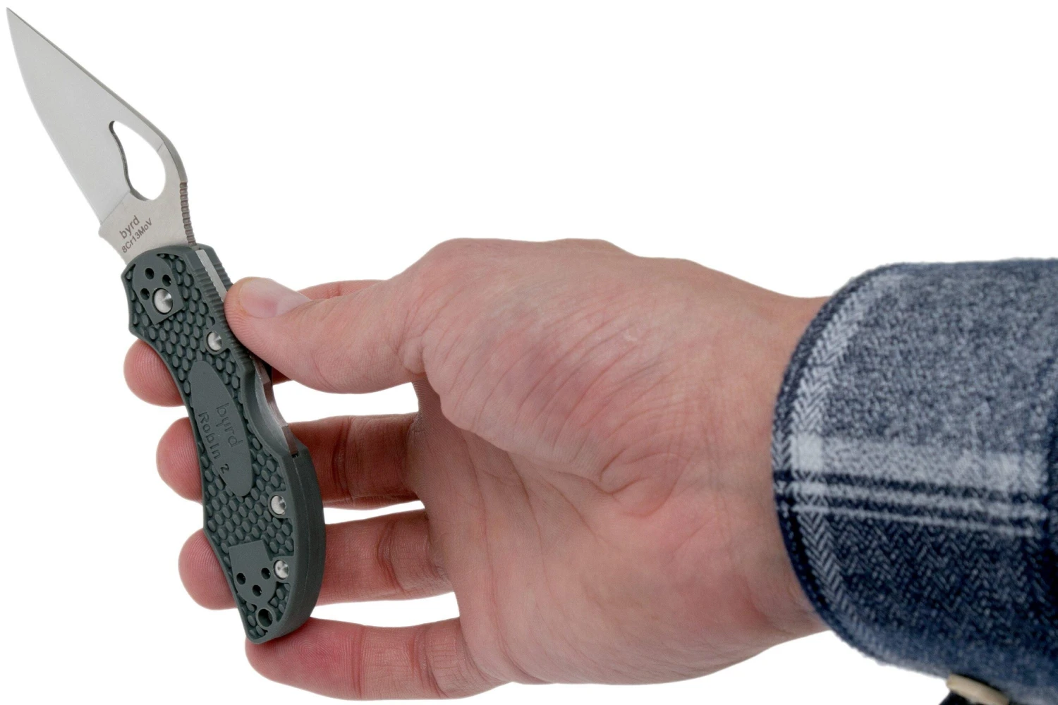 Spyderco Byrd Robin 2 Gris BY10PGY2 Navaja 8 Spyderco Byrd Robin 2 Gris BY10PGY2 Navaja - Imagen 8