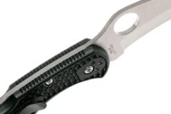 Spyderco Tasman Salt 2 C106PBK2 Plain Edge Navaja, Negro -Tienda De Cuchillos SPC106PBK2 06 spyderco spc106pbk2 06