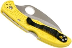 Spyderco Tasman Salt 2 C106PYL2 Plain Edge Navaja, Amarillo 11 Spyderco Tasman Salt 2 C106PYL2 Plain Edge Navaja, Amarillo -Tienda De Cuchillos SPC106PYL2 04 spyderco spc106pyl2 04