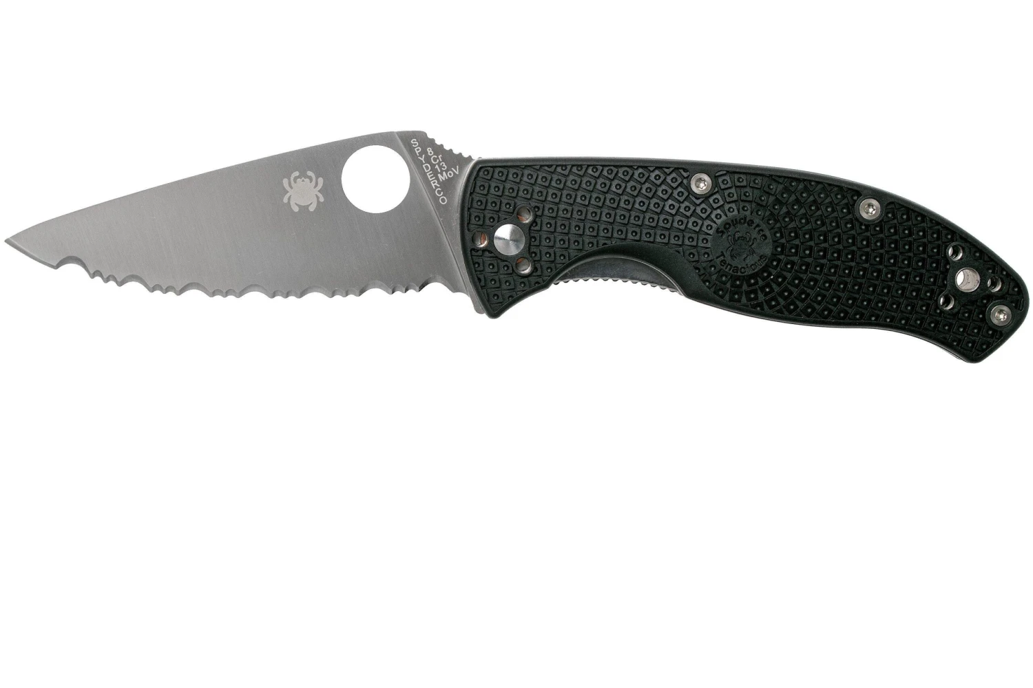 Spyderco Tenacious Lightweight C122SBK FRN Serrated Navaja 1 Spyderco Tenacious Lightweight C122SBK FRN Serrated Navaja