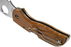 Spyderco Chaparral Birdseye Maple Wood C152WDP Navaja -Tienda De Cuchillos SPC152WDP 05 spyderco