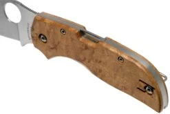 Spyderco Chaparral Birdseye Maple Wood C152WDP Navaja -Tienda De Cuchillos SPC152WDP 07 spyderco