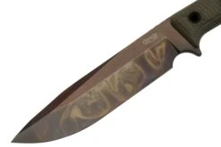 TRC Knives Apocalypse Apo Finish Elmax Green Canvas Micarta, Cuchillo De Supervivencia -Tienda De Cuchillos TI AP AP MICGN 03 trc