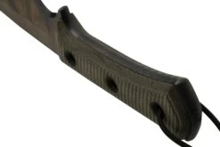 TRC Knives Apocalypse Apo Finish Elmax Green Canvas Micarta, Cuchillo De Supervivencia -Tienda De Cuchillos TI AP AP MICGN 04 trc