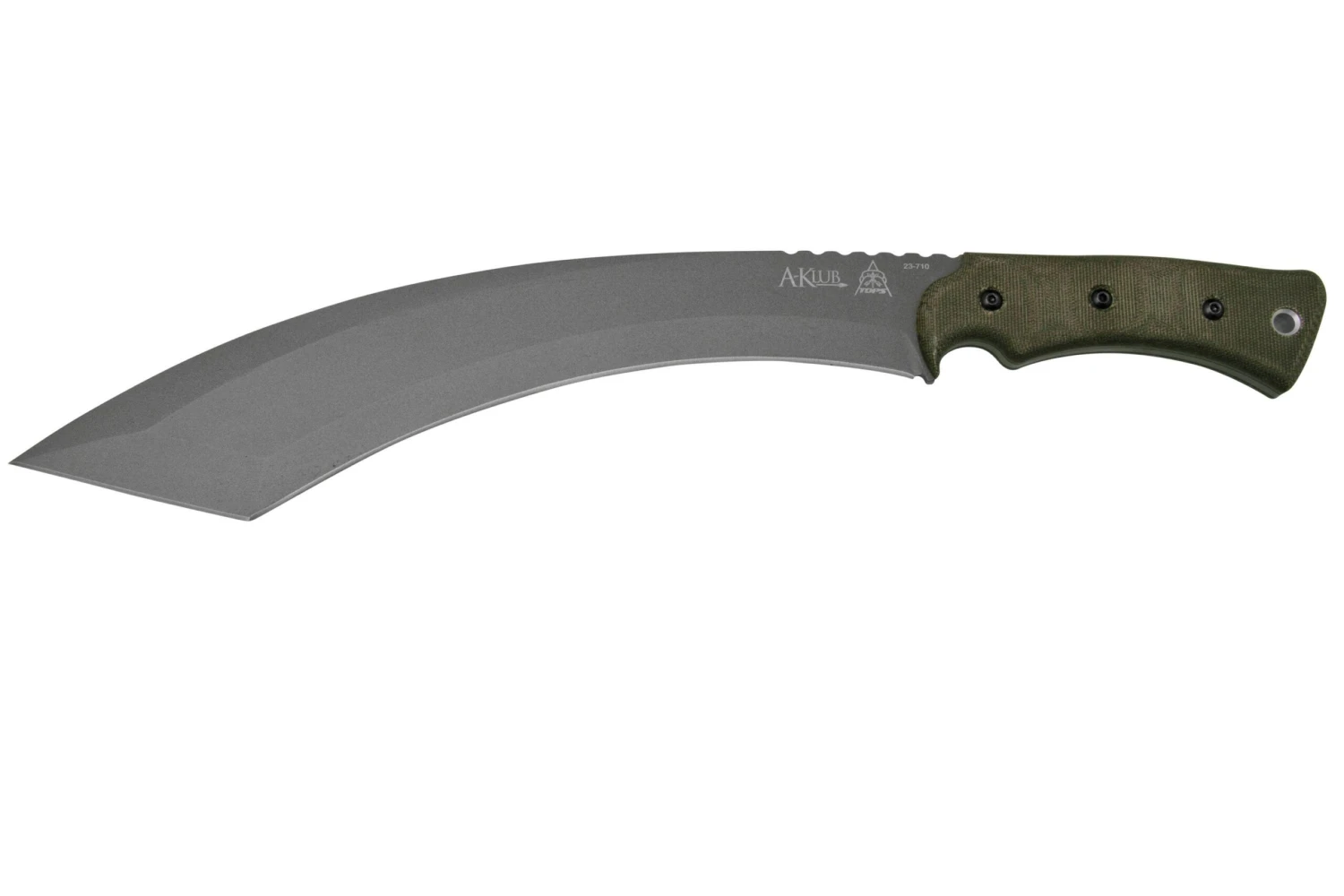 TOPS Knives A-Klub AKLB-02, Green Micarta, Machete, Diseño De Amanda Kaye 1 TOPS Knives A-Klub AKLB-02, Green Micarta, Machete, Diseño De Amanda Kaye