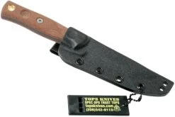 TOPS Knives TOPS Fieldcraft3.5 Mini BROS, Brown Micarta MBROS-01 Cuchillo Bushcraft -Tienda De Cuchillos TK MBROS 01 07 tops knives
