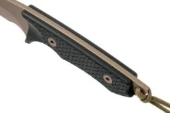 Spartan Blades Ronin Shinto, FDE Blade, Black Handle, Cuchillo De Exterior -Tienda De Cuchillos USSB47DEBKNLTN 05 spartan blades