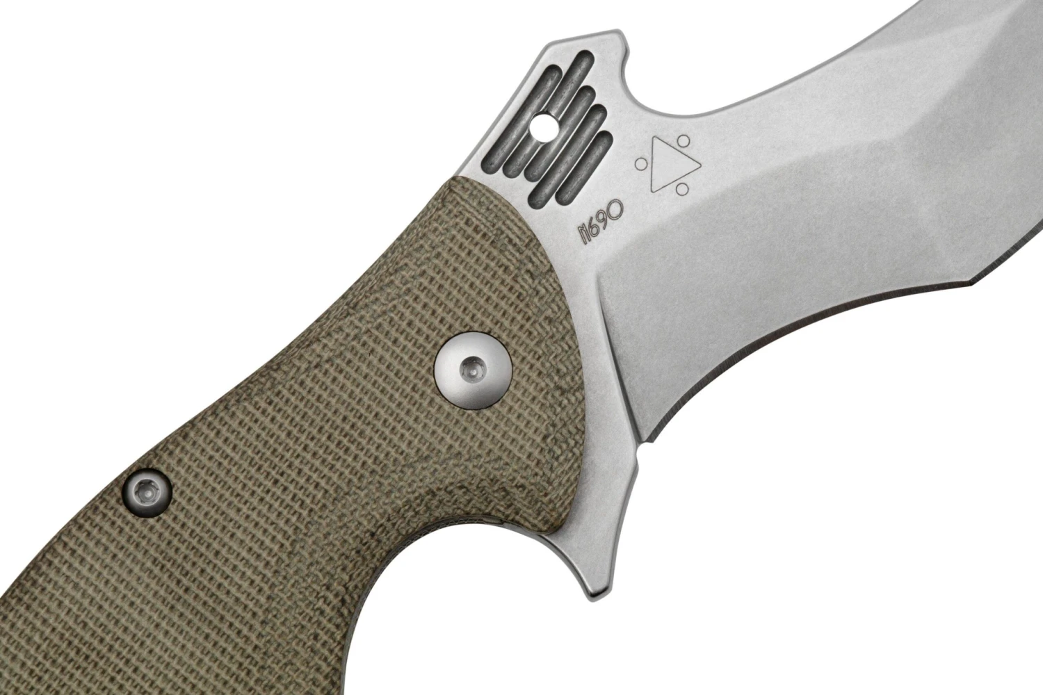 Viper Magà V5912CG N690 Böhler Stone Washed, Green Canvas Micarta, Navaja 5 Viper Magà V5912CG N690 Böhler Stone Washed, Green Canvas Micarta, Navaja - Imagen 5