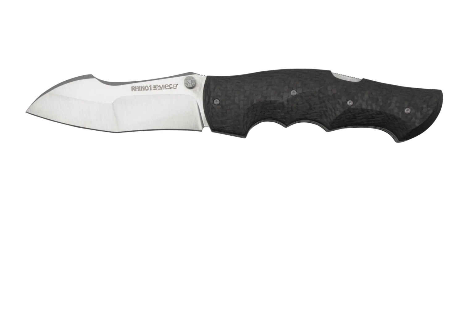 Viper Rhino 1, V5901FC, Satin Elmax, Carbonfiber Navaja, Diseño Fabrizio Silvestrelli 1 Viper Rhino 1, V5901FC, Satin Elmax, Carbonfiber Navaja, Diseño Fabrizio Silvestrelli