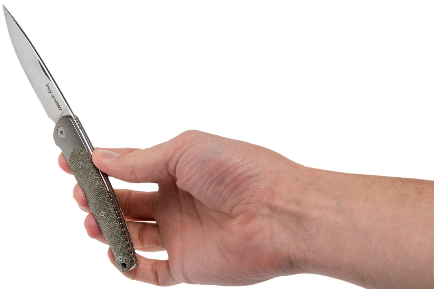 Viper Key V5978CV Bolster Green Canvas Micarta Navaja, Jesper Voxnaes Design 8 Viper Key V5978CV Bolster Green Canvas Micarta Navaja, Jesper Voxnaes Design - Imagen 8