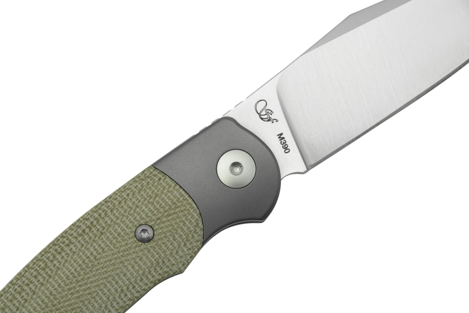 Viper Twin, V6002CG, Satin M390, Green Canvas Micarta Navaja, Diseño Fabrizio Silvestrelli 5 Viper Twin, V6002CG, Satin M390, Green Canvas Micarta Navaja, Diseño Fabrizio Silvestrelli - Imagen 5