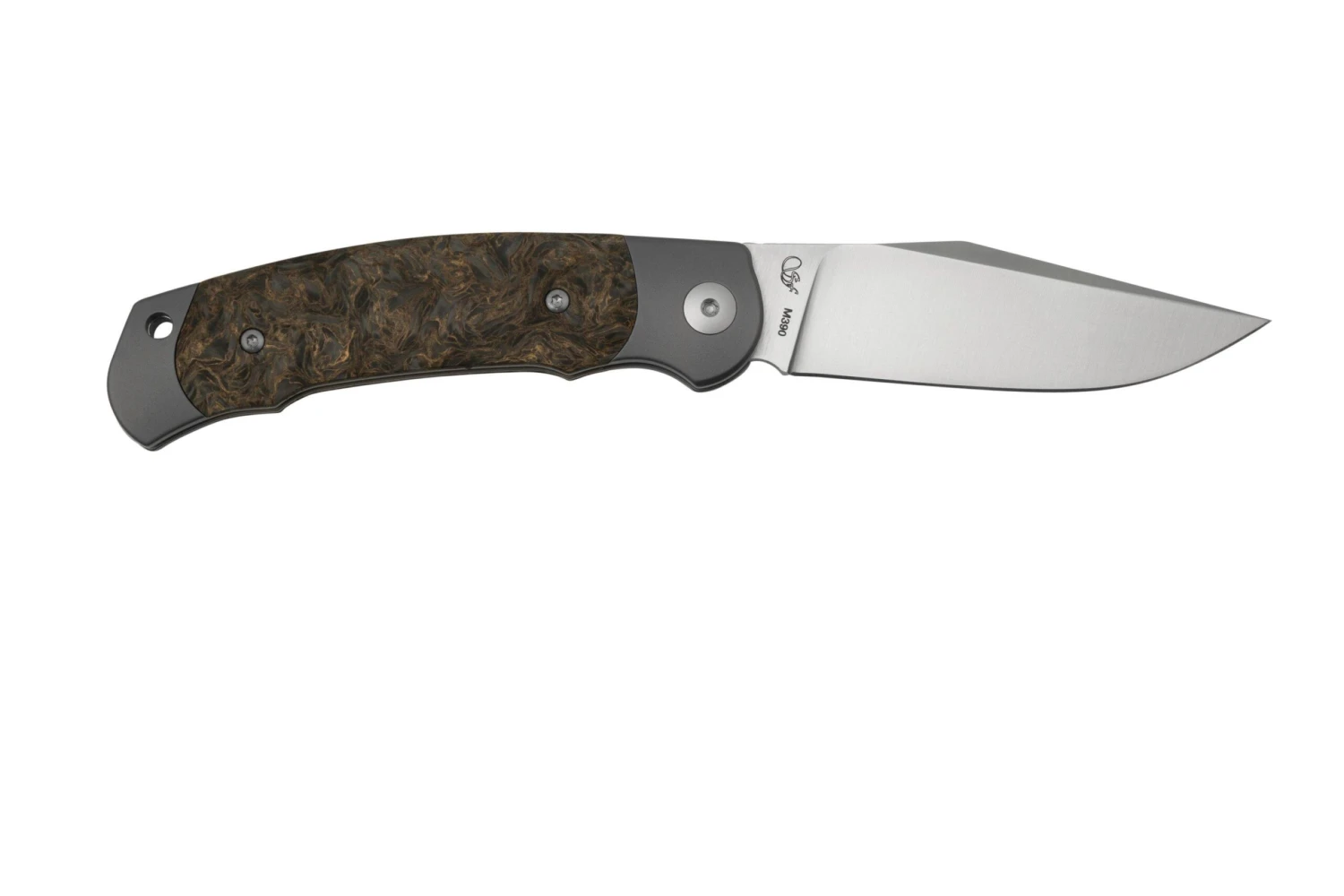 Viper Twin, V6002FCG, Satin M390, Gold Dark Matter Navaja, Diseño Fabrizio Silvestrelli 2 Viper Twin, V6002FCG, Satin M390, Gold Dark Matter Navaja, Diseño Fabrizio Silvestrelli - Imagen 2